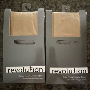 COPY - Revolution Color-Flow Stirrup Tights Adult Small - Dark Tan